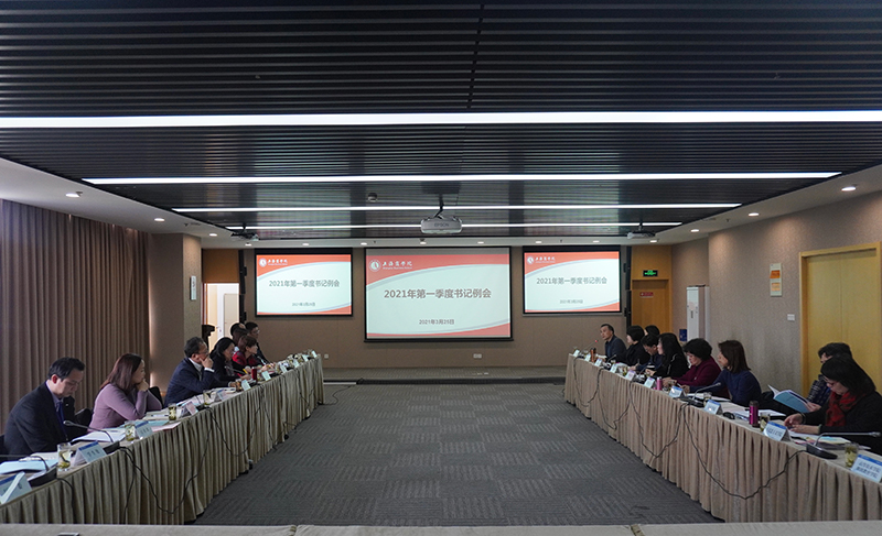 2021年第一季度书记例会现场