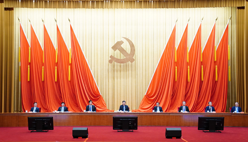 2月20日，党史学习教育动员大会在北京召开。中共中央总书记、国家主席、中央军委主席习近平出席会议并发表重要讲话。