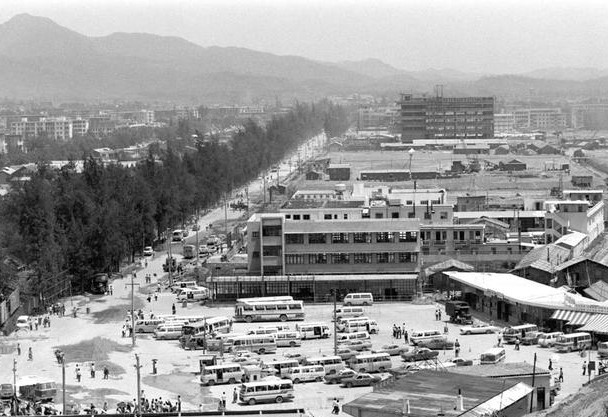 1981年建设中的深圳经济特区罗湖小区